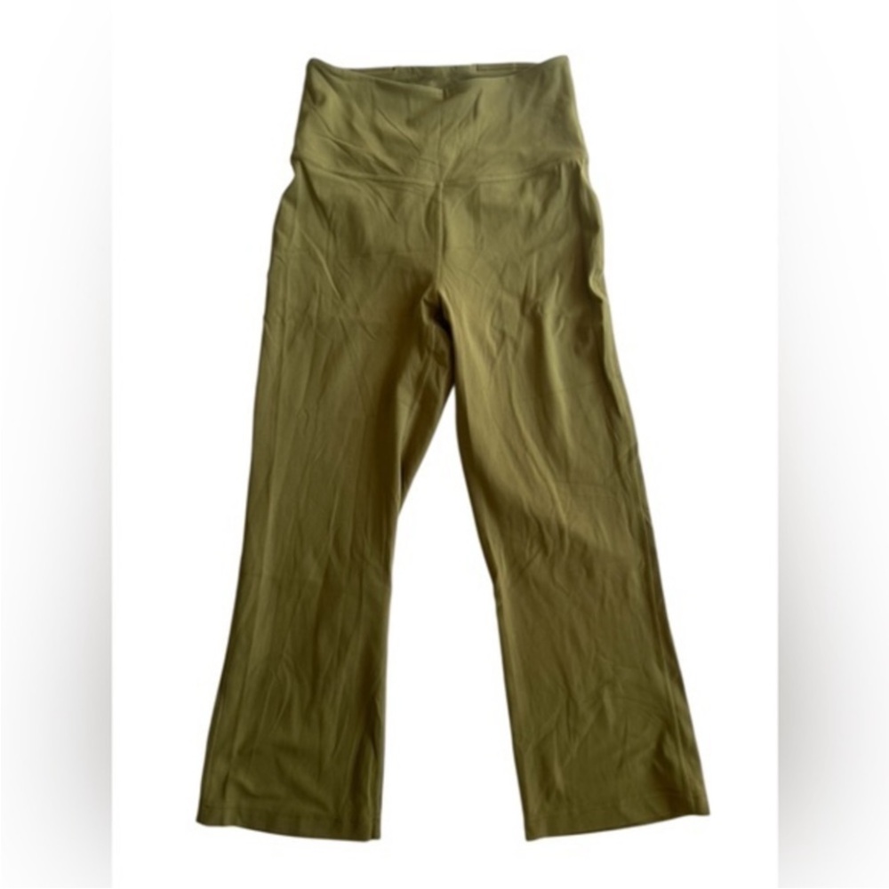 lululemon align wide leg cropped Olive Green Leggings